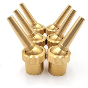 6pcs 1/2" DN15 Brass Fountain Nozzle Adjustable Direction Jet Water Spray Head for Landscaping Use
