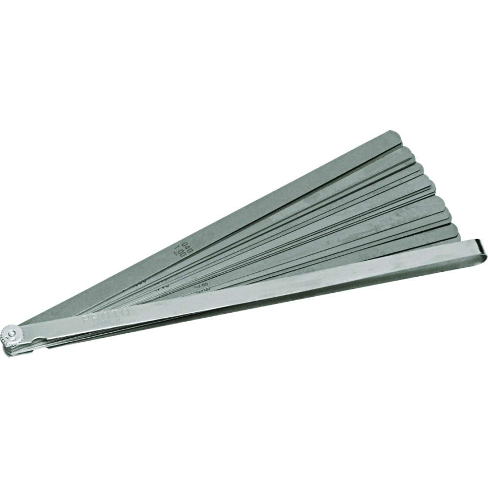 Buy now Proto J000TL 25 Blade Long Feeler Gauge Set (1/2" and 12" blades in steel holder) at indiglob india