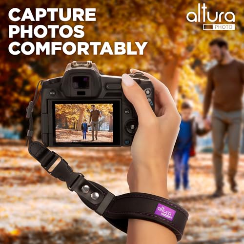 Buy now Camera Wrist Strap - Rapid Fire Heavy Duty Safety Wrist Strap by Altura Photo w/ 2 Alternate Connections for Use w/ Large DSLR or Mirrorless Cameras at indiglob india