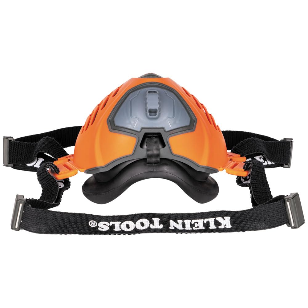 Buy now Klein Tools 60552 Reusable P100 Half-Mask Respirator with Replaceable Filters for Dust, Metal Fumes, and Oil Mist, M/L at indiglob india