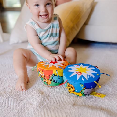 Buy now Melissa & Doug K's Kids Bongo Drums Soft Musical Instrument, Multicolor, 1 EA at indiglob india