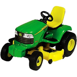 John Deere Lawn Tractor 1/32 Scale, Green, Yellow