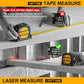 Buy now PREXISO 2-in-1 Laser Tape Measure, 135Ft Rechargeable Measurement Tool & 16Ft Measuring Movable Magnetic Hook - Pythagorean, Area, Volume, Ft/Ft+in/in/M Unit NOT Digital at indiglob india