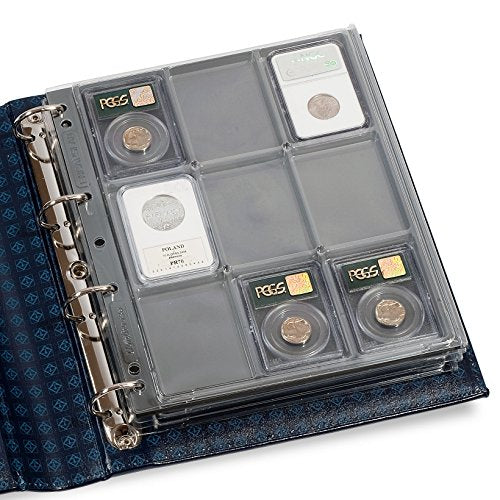 Buy now Lighthouse ENCAP Album Pages for Certified or Certified Style Coin Slab Holders PCGS, NGC, ANACS, Premier, Little Bear Elite - Pack of 2 at indiglob india