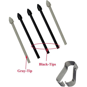 Ubrokeifixit Galaxy Tab S7 Plus Touch Stylus S Pen Replacement Tips/Nibs - Samsung Galaxy Tab S7 11.0" / 12.4" Wi-Fi/LTE/5G (Black)