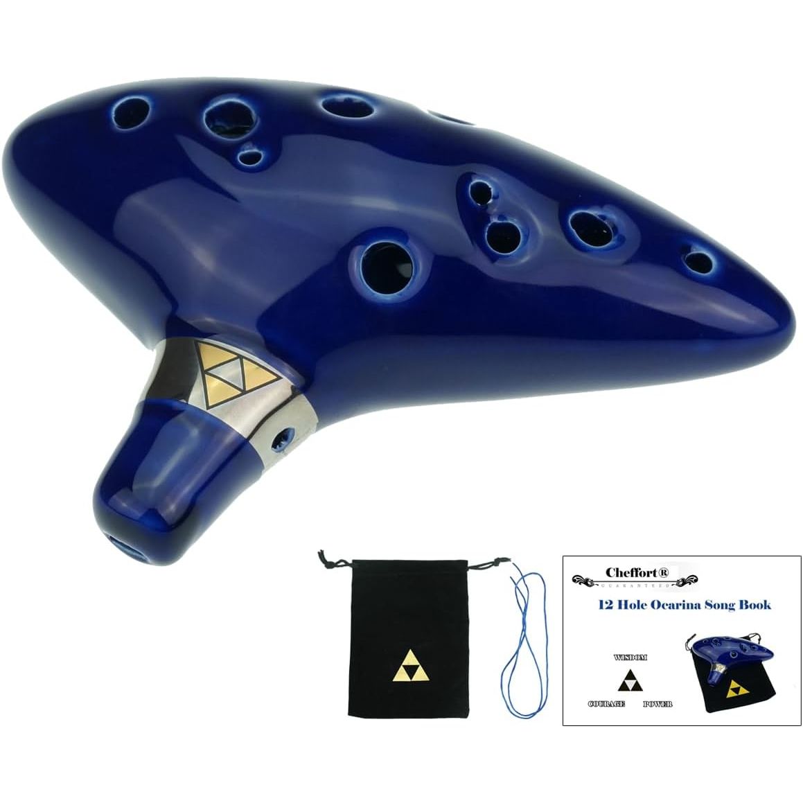 "Cheffort" 12 Hole Ocarina From Legend of,Alto C with Protective Bag,Buy ocarina,ocarina of time,Play by Link