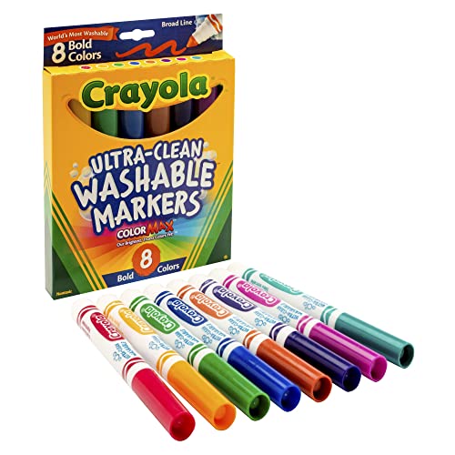 Buy now Crayola 8 Ct Bold Broad-Line Washable Markers at indiglob india