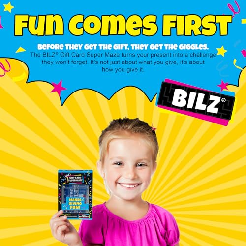 Buy now BILZ® Super Maze | Gift Card Puzzle Game for Ages 8+ | Made in USA | Easy Fun Setup | Fits Gift Cards, Cash (Folded), and Notes | Great for Graduations, Christmas, & Birthdays at indiglob india