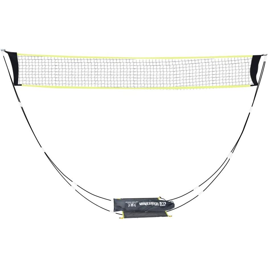 Portable Tennis & Volleyball Net Set, Folding Badminton Net with Stand and Carry Bag, Easy Setup for Outdoor/Indoor Play, No Tools or Stakes Required