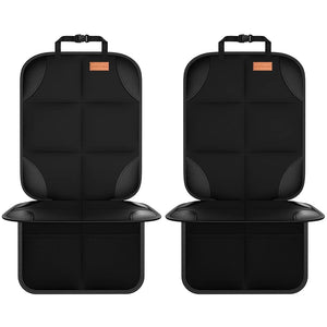 Buy now SMART ELF Car Seat Protector, 2Pack Seat Protector Protect Child Seats with Thickest Padding and Non-Slip Backing Mesh Pockets for Baby and Pet,Sedan SUV Truck (Black) at indiglob india