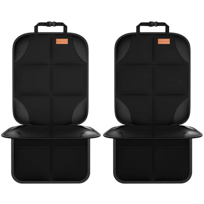 Buy now SMART ELF Car Seat Protector, 2Pack Seat Protector Protect Child Seats with Thickest Padding and Non-Slip Backing Mesh Pockets for Baby and Pet,Sedan SUV Truck (Black) 2PS Black at indiglob india