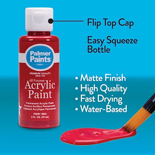Buy now Palmer 2oz 16 Color Acrylic Paint Set, Perfect Color Selection at indiglob india