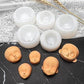 Cestony 10Pcs Human Face Silicone Molds for DIY Cake Fondant Biscuit Sugar Pudding Chocolate Hard Candies Dessert Candle Decor Chocolate Polymer Clay - My Store