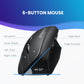 Perixx PERIMICE-715II Wireless Ergonomic Vertical Mouse - 2.4 G - 800/1200/1600 DPI - Right Handed Natural Ergonomic Vertical Design