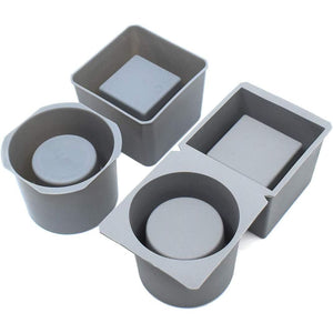 Concrete Planter Molds Silicone Planter Molds for Cement Pot, Round and Square