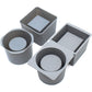Concrete Planter Molds Silicone Planter Molds for Cement Pot, Round and Square