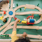 Buy now Melissa & Doug Wooden Railway Set, 130 Pieces at indiglob india
