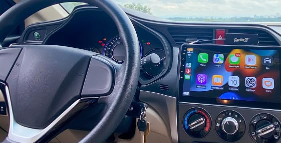 Buy now CarlinKit Wired CarPlay Dongle Android Auto for Car Radio with Android System Version 4.4.2 and Above, Install The AutoKit App in The Car System, Dongle Connect The Car's AutoKit App to get CarPlay at indiglob india