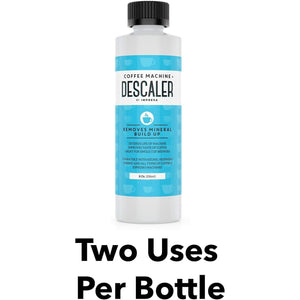 IMPRESA Coffee Machine Descaler (2 Uses Per Bottle) - Made in the USA - Universal Descaling Solution, Compatible with Nespresso, Delonghi and All Single Use Coffee and Espresso Machines