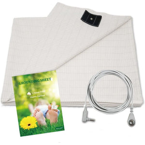 Grounding Sheet with 15ft Cord, Premium Cotton & Pure Silver Fiber Blend for Enhanced Sleep, Eco-Friendly Fabric (Crib Size, 52x27 Inches) – Promotes Wellness & Relaxation
