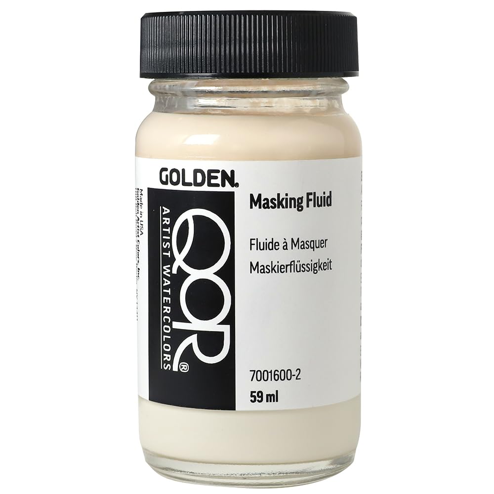 Buy now QoR Watercolor Masking Fluid by GOLDEN, 2 oz. Jar, Professional Mediums & Grounds at indiglob india