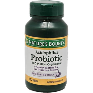Nature's Bounty Probiotic Acidophilus Tablets, 120 tablets