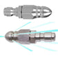 Pressure Washer Sewer Jetter Nozzle with Stainless Steel, Mini Compact Durable Sewer Jet Nozzle,Pressure Drain Jetter Hose Nozzle,1/4'' Quickly Connector, 5000 PSI (1 set)