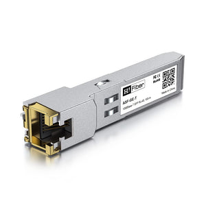 H!Fiber 1.25G SFP to RJ45 Module, 1000Base-T Copper SFP Ethernet Transceiver for Cisco GLC-T/SFP-GE-T, Meraki MA-SFP-1GB-TX, Mikrotik, Ubiquiti UniFi UF-RJ45-1G, Intel, TP-Link and More, 100m, 2 Pack