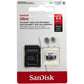 SanDisk Ultra 32GB microSDHC UHS-I Card with Adapter, Silver, Standard Packaging (SDSQUNC-032G-GN6MA)