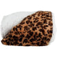 Sherpa Fleece Throw Blanket - 50x60-Inch Machine-Washable Reversible Throw - Fluffy Blankets for Couch, Chair, or Bed by Lavish Home (Leopard)