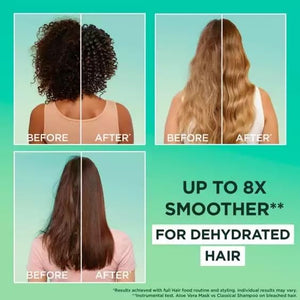 Garnier Fructis Aloe Vera+ Hair food - 100h Moisture Multi-UseMask, For Dry Hair & Scalp - Aloe Vera + Vitamins C, E, F - Cruelty Free International & Vegan - 400ml