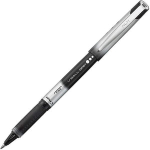 PILOT VBall Grip Liquid Ink Rolling Ball Stick Pens, Fine Point, Black Ink, 12-Pack (35570), Dozen Box (0.7mm - Fine)