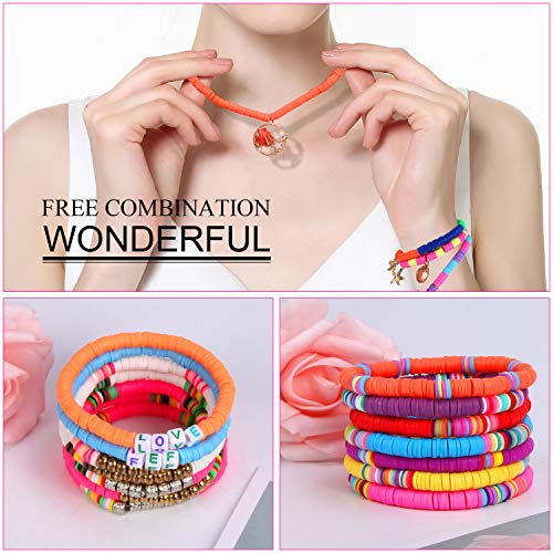 Buy now Augshy Clay Beads, 6700 Pcs Clay Beads for Bracelets Making Include Alphabet Letter Beads Round Heishi Jewelry Making Beads Flat Beads for Bracelets Making at indiglob india
