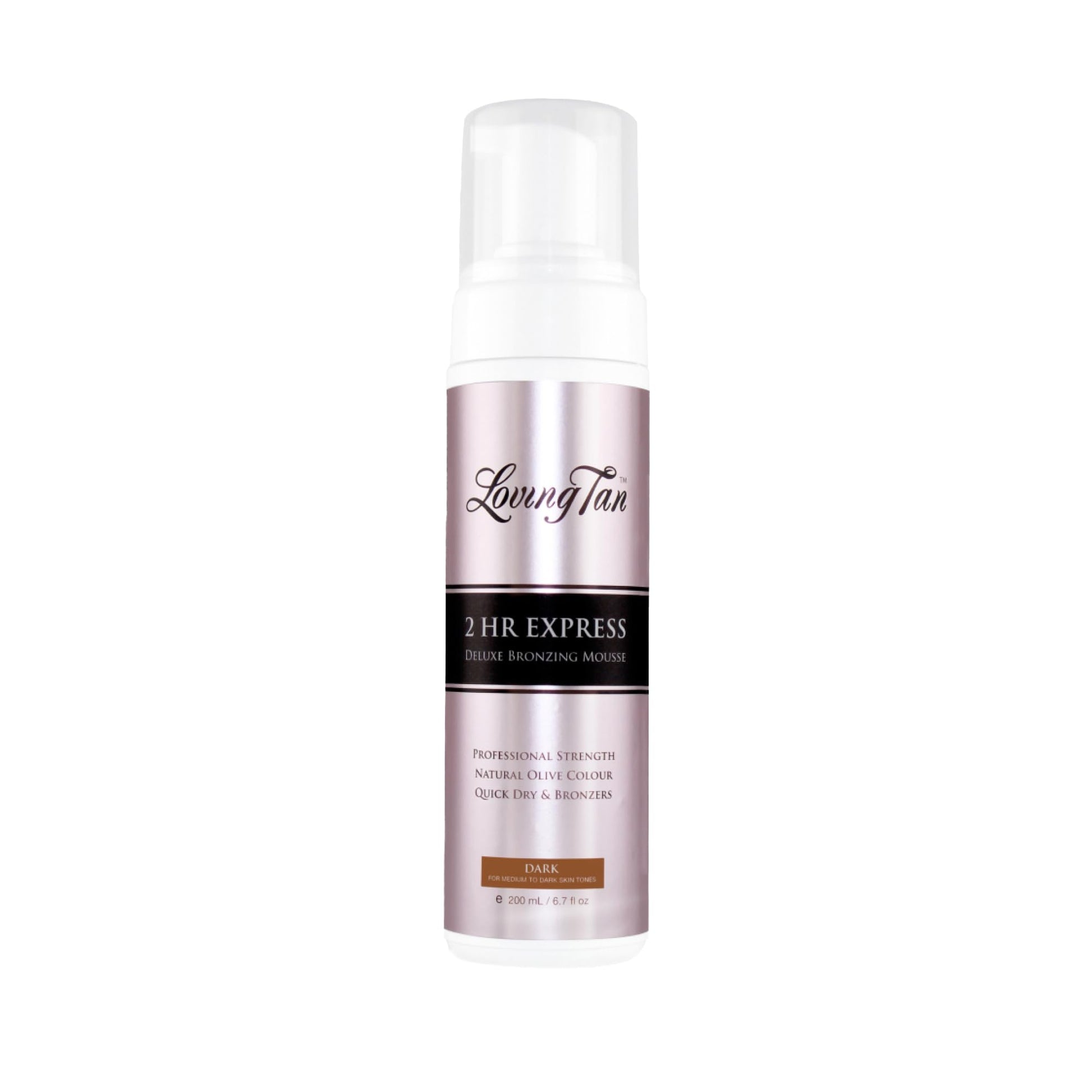 Buy now Loving Tan 2 HR Express Self Tanning Mousse, Dark - Streak Free, Natural, Professional Quality - 5+ Sunless Self Tanner Applications per Bottle, Cruelty Free, Naturally Derived DHA - 4 FL Oz 6.7 Fl Oz (Pack of 1) at indiglob india
