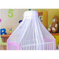 Baby Infant Toddler Bed Dome Cots Mosquito Netting Hanging Bed Net Mosquito Bar Frame Palace-Style Crib Bedding Set (White Mosquito Netting Only, Without Stand)