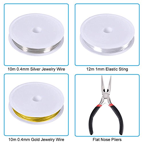 Buy now PAXCOO Jewelry Making Supplies Kit - Repair Tools with Accessories, Pliers, Findings, Beading Wires for Adults and Beginners at indiglob india