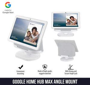 Buy now Wasserstein Adjustable Stand for Google Nest Hub Max (Chalk) at indiglob india