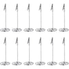 Artliving 12pcs Place Card Holder Memo Holder Clip Photo Holder Table Number Holder - Silver