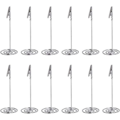 Artliving 12pcs Place Card Holder Memo Holder Clip Photo Holder Table Number Holder