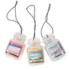 Yankee Candle Hanging Car Jar Ultimate 3-Pack Air Fresheners Neutralizes Odors Up to 30 Days Includes: Beach Walk Pink Sands and Sun and Sand (Pack of 3) - 0.33 Fl Oz (Pack of 3)
