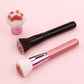 Cat Paw Professional Cosmetic Brush Set - Foundation, Powder, Blush, Concealer, Contour Brushes (3Pcs)
