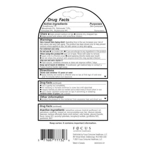 Herpecin L Lip Balm Stick; Cold Sore Sun & Fever Blisters and Chapped Lips Relief Lip Balm with SPF30, Lemon Balm, and Lysine, 0.1oz