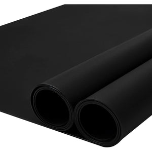 wellhouse Large Silicone Countertop Protector Silicone Baking Mat Multipurpose Mat Silicone Placemat Black Nonskid Heat Resistant Desk Saver Pad Silicone Microwave Mats(23.6by15.7 Inch, Black-1)