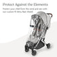 Buy now UPPAbaby Minu and Minu V2 Rain Shield/Waterproof and Windproof Coverage/Ventilated Design/Quick Attachment/Easy Access to Child at indiglob india