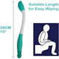 Toilet Aid Wiper Self Assist Bathroom Bottom Butt Wipe Helper Wand Long Reach Comfort Wipe Tool Paper Tissue for Pregnant After Surgery Seniors Arm Handicap Bariatric