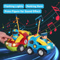 Buy now Prextex 2 Pack Cartoon Remote Control Cars for Toddlers - Police Car and Race Car with Steering Wheel Controllers and Lights - Different Frequencies So Both Can Race Together - Toddler Gift 18+ Months at indiglob india