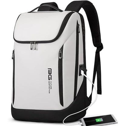 BANGE Business Smart Backpack Waterproof fit 15.6 Inch Laptop Backpack with USB Charging Port,Travel Durable Backpack