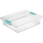 Buy now Sterilite 4-Pack Clip Box, Stackable Clear Plastic Bins with Latching Lids, Deep - Writing, Arts or Crafts Supplies Storage Containers for Home, Office, Classroom and Workshop Organization Large 1 Pack at indiglob india