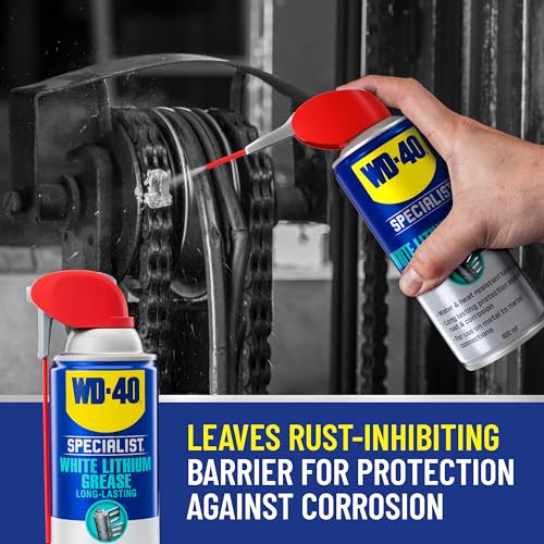 Buy now WD-40 Specialist White Lithium Grease Spray with Smart Straw Sprays 2 Ways, 10 OZ [6-Pack] & Specialist Penetrant with Smart Straw Sprays 2 Ways, 11 OZ at indiglob india