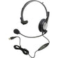 Andrea Communications NC-181VM USB On-Ear Monaural Computer Headset with Noise-canceling Microphone, in-line Volume/Mute Controls, and Built-in External Sound Card and USB Plug, Black, Grey, Silver